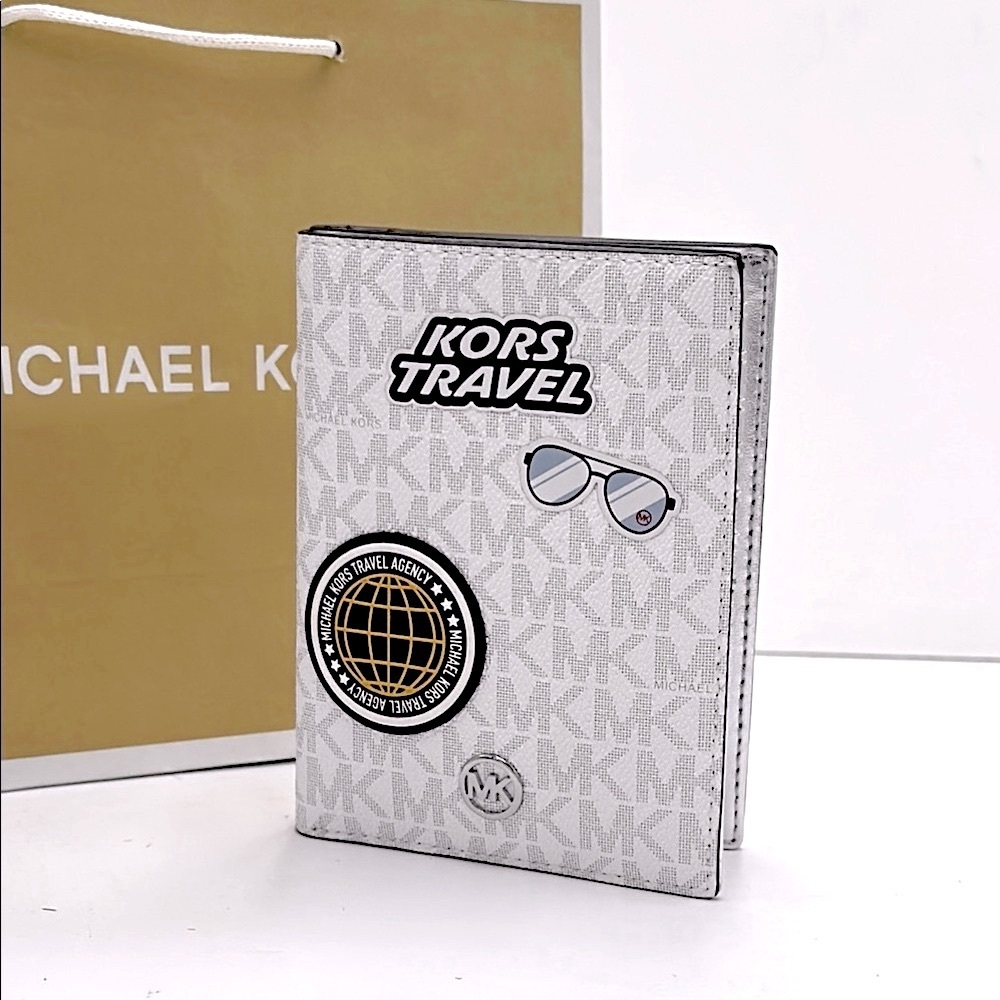 Michael Kors Gray Wallet with Signature Monogram